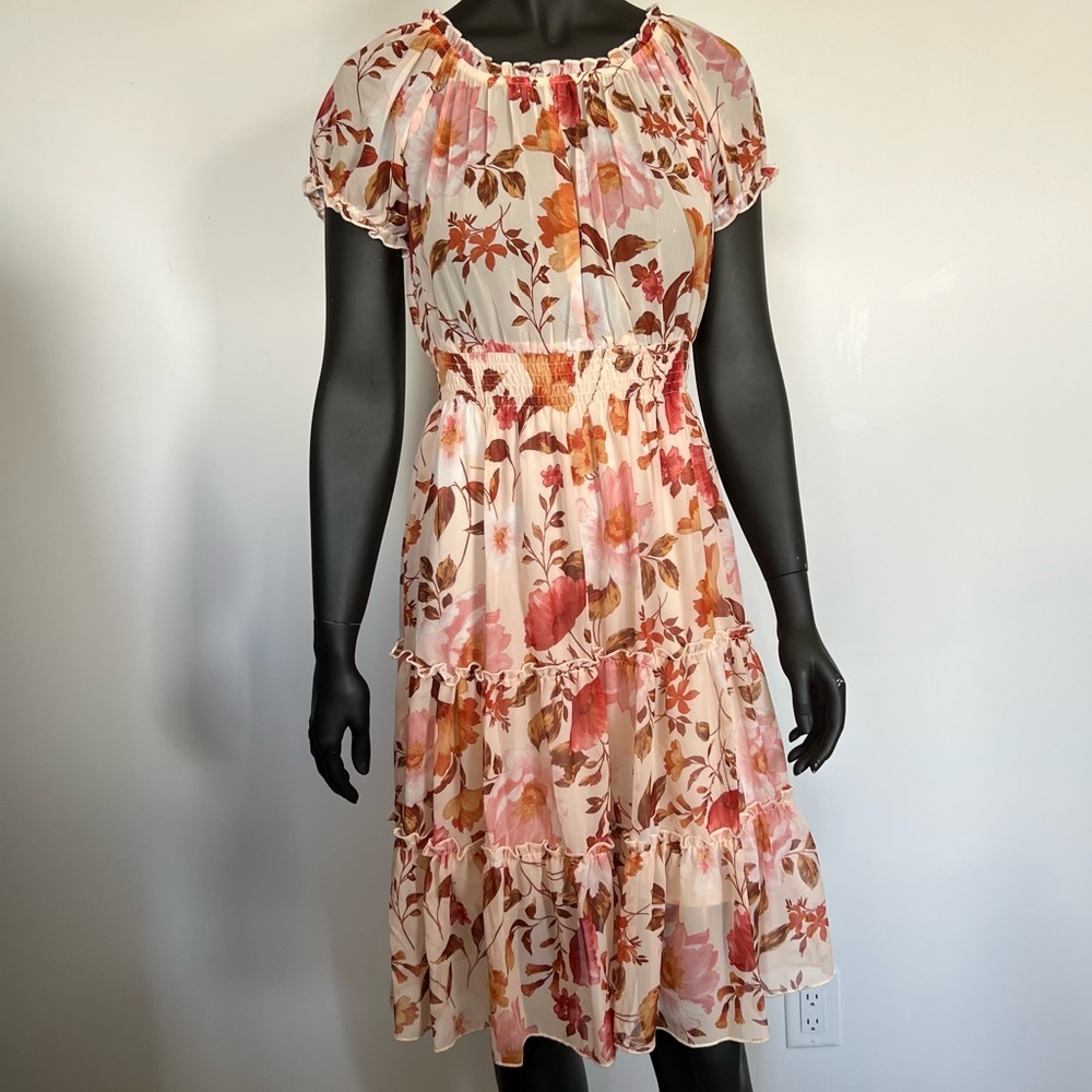 189. NWT Kate Lily Multicolored Flutter Sleeve Sundress